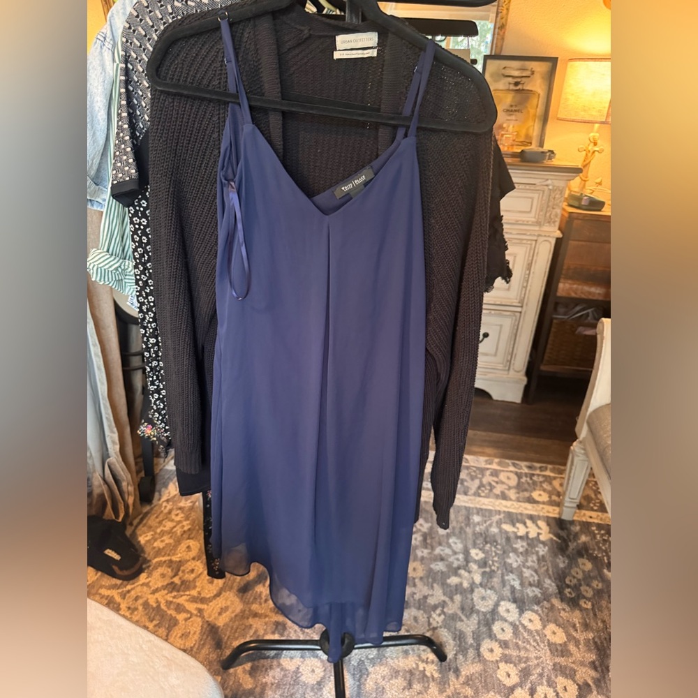 NWT White House Black Market Navy Mini Dress